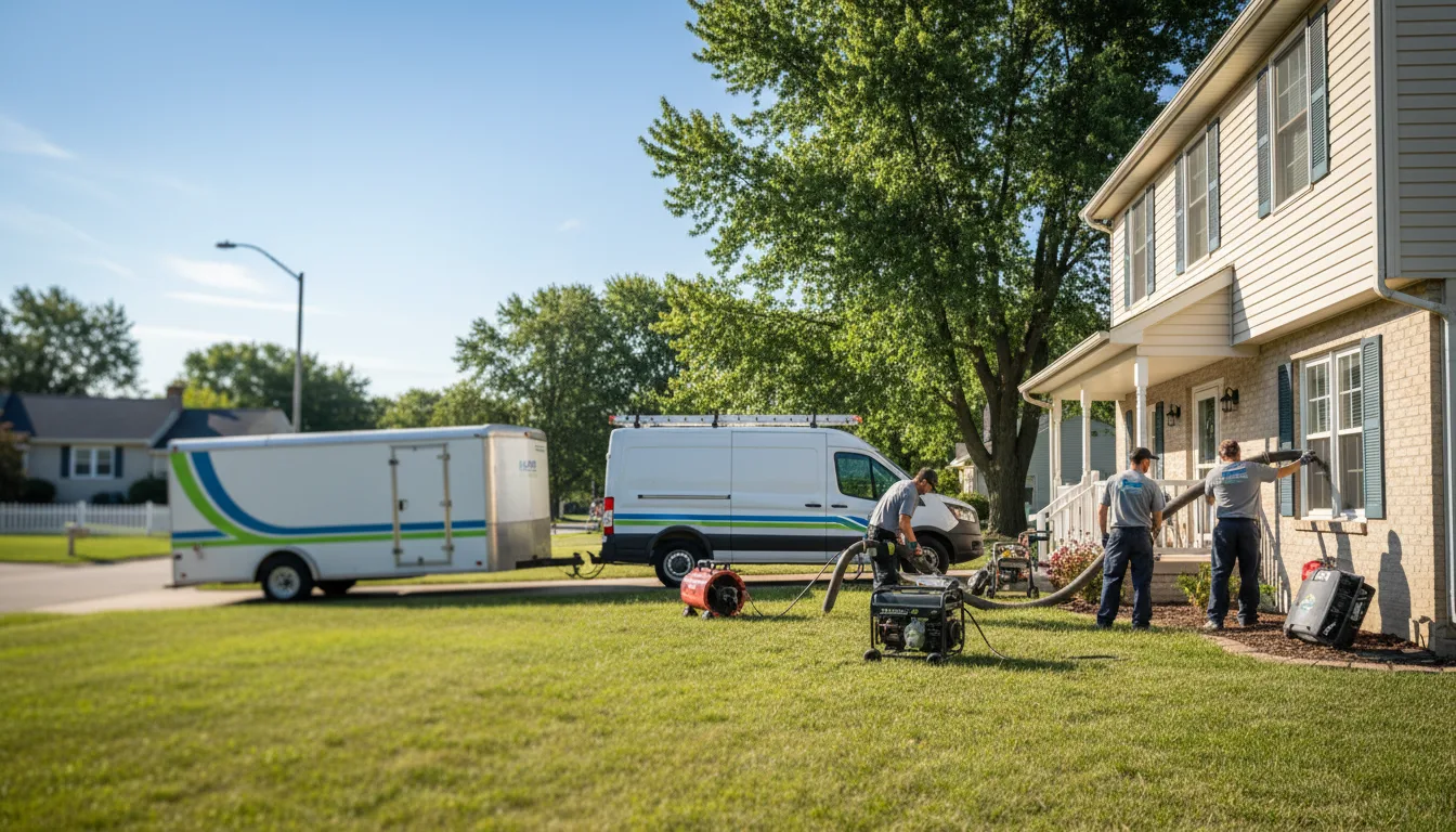 Flooded Basement Restoration And Cleanup With Repair in Wilkesville, OH near me
